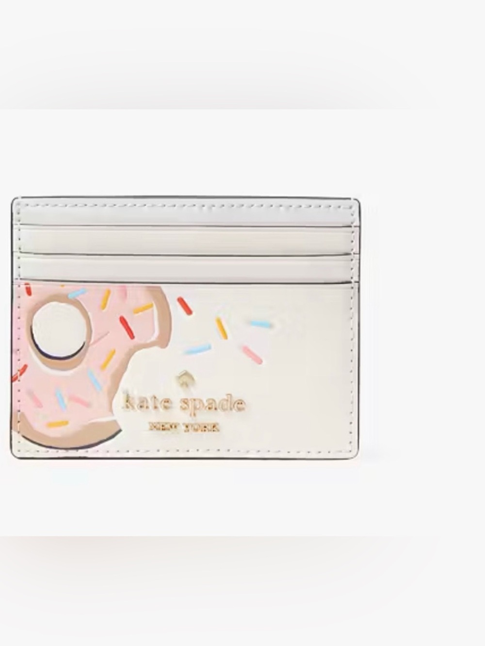 KATE SPADE DONUT SMALL SLIM CARD CASE